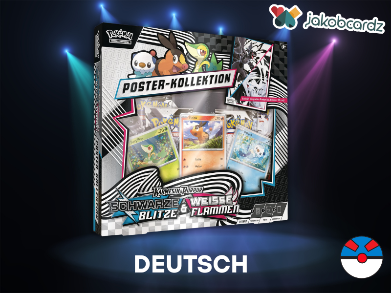 Schwarze Blitze & Weiße Flammen Poster-Kollektion (DE)